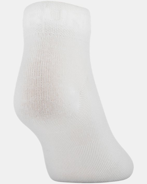 Women's UA Essential Low Cut Socks - 6-Pack, White, pdpMainDesktop image number 9